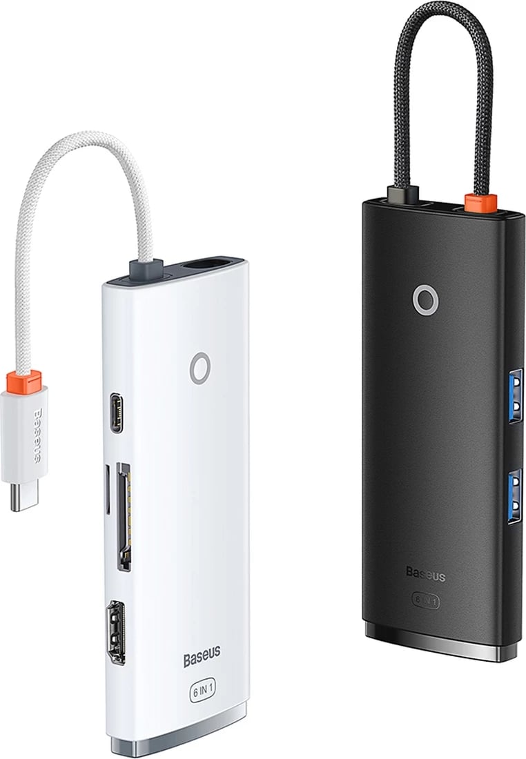 HUB multifunksional Baseus Lite Series WKQX050101, 2x USB 3.0, USB Type-C PD, HDMI 1.4, SD/TF, i zi