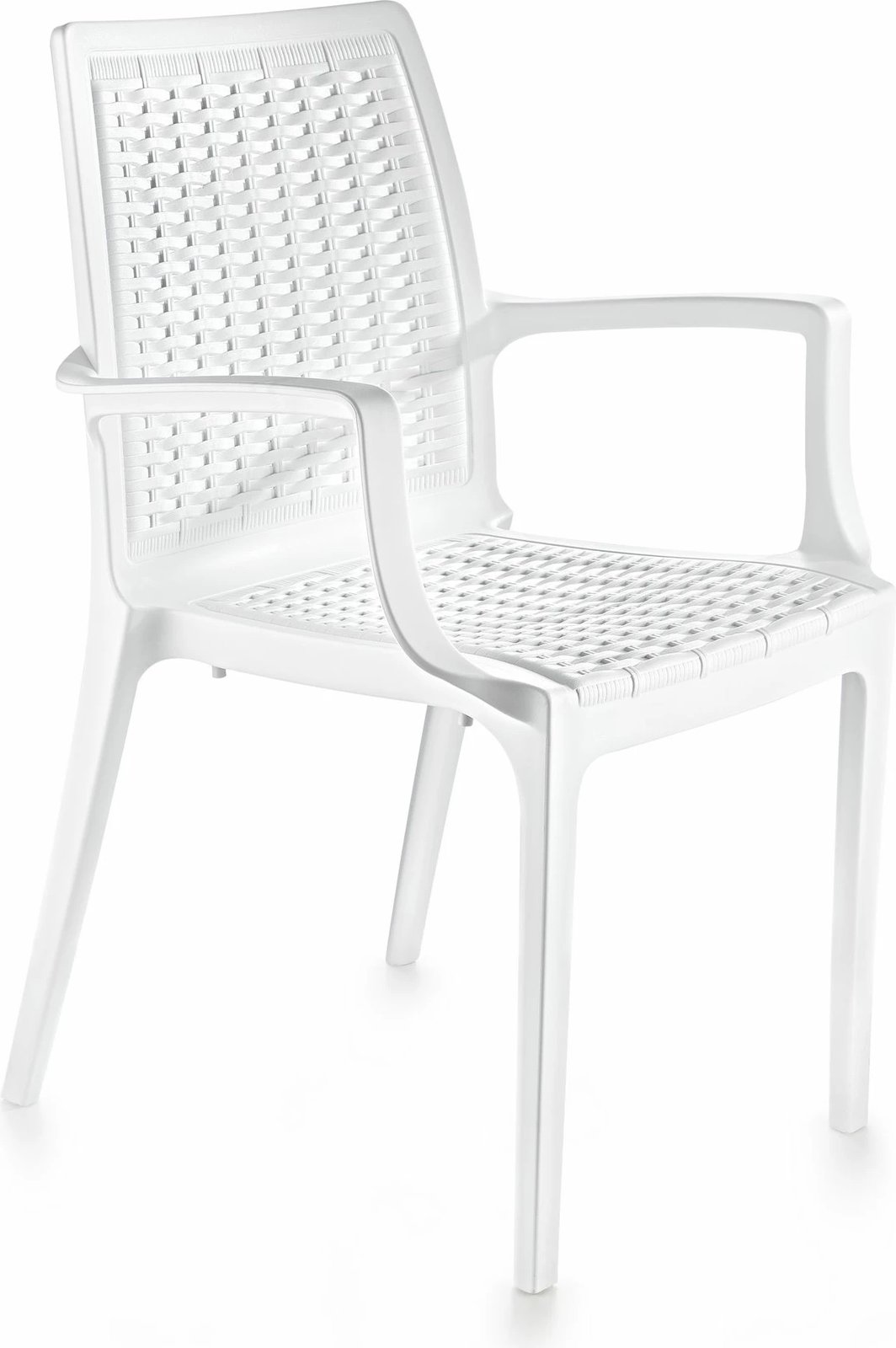 Karrige Skye Decor, ratan, e bardhë