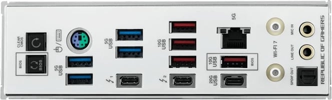 Pllakë amë, Asus ROG Maximus Z890 Apex, LGA1851, Intel Z890, ATX, 2x DDR5, PCIe 5.0 x16, Thunderbolt 4, Wi‑Fi 7, argjendtë gri