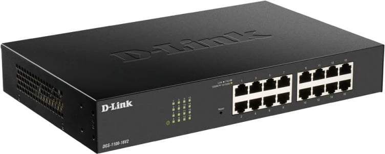 Switch D-Link DGS-1100-24PV2 24 porte 1Gbps PoE, e zezë