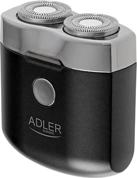 Makinë rroje, Adler, AD 2936, dy koka, USB-C, pa kabllo, 250mAh, e zezë