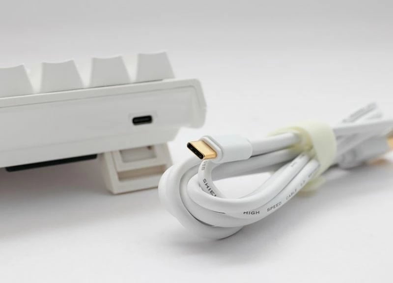 Tastierë mekanike gaming Ducky DKON2061ST, e bardhë