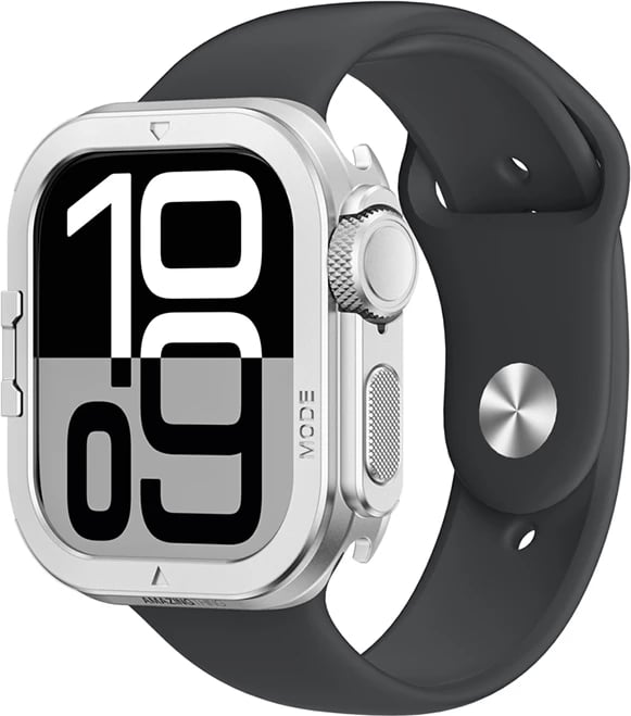 Mbështjellës metalik për smartwatch, AmazingThing Titan Pro, për Apple Watch 11 46mm, aliazh alumini, përfundim mat, silver