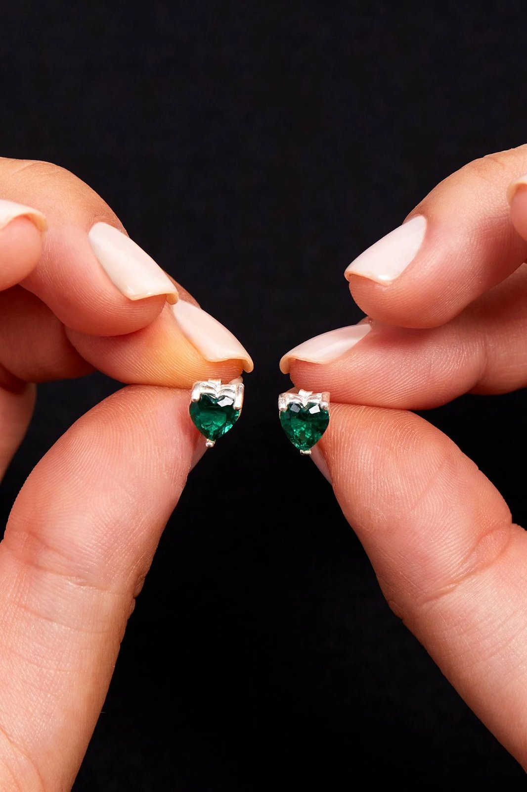 Vath argjendi Elika, gur zirkon i gjelbër, ELKAB92245