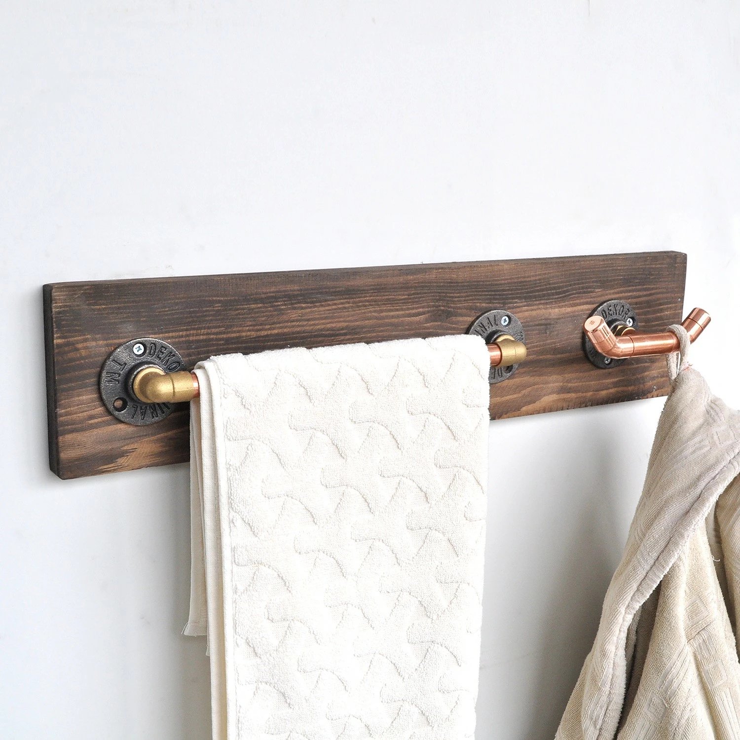 Varëse muri Pipe, ngjyrë rozë e artë dhe arre, Skye Decor, Cop012