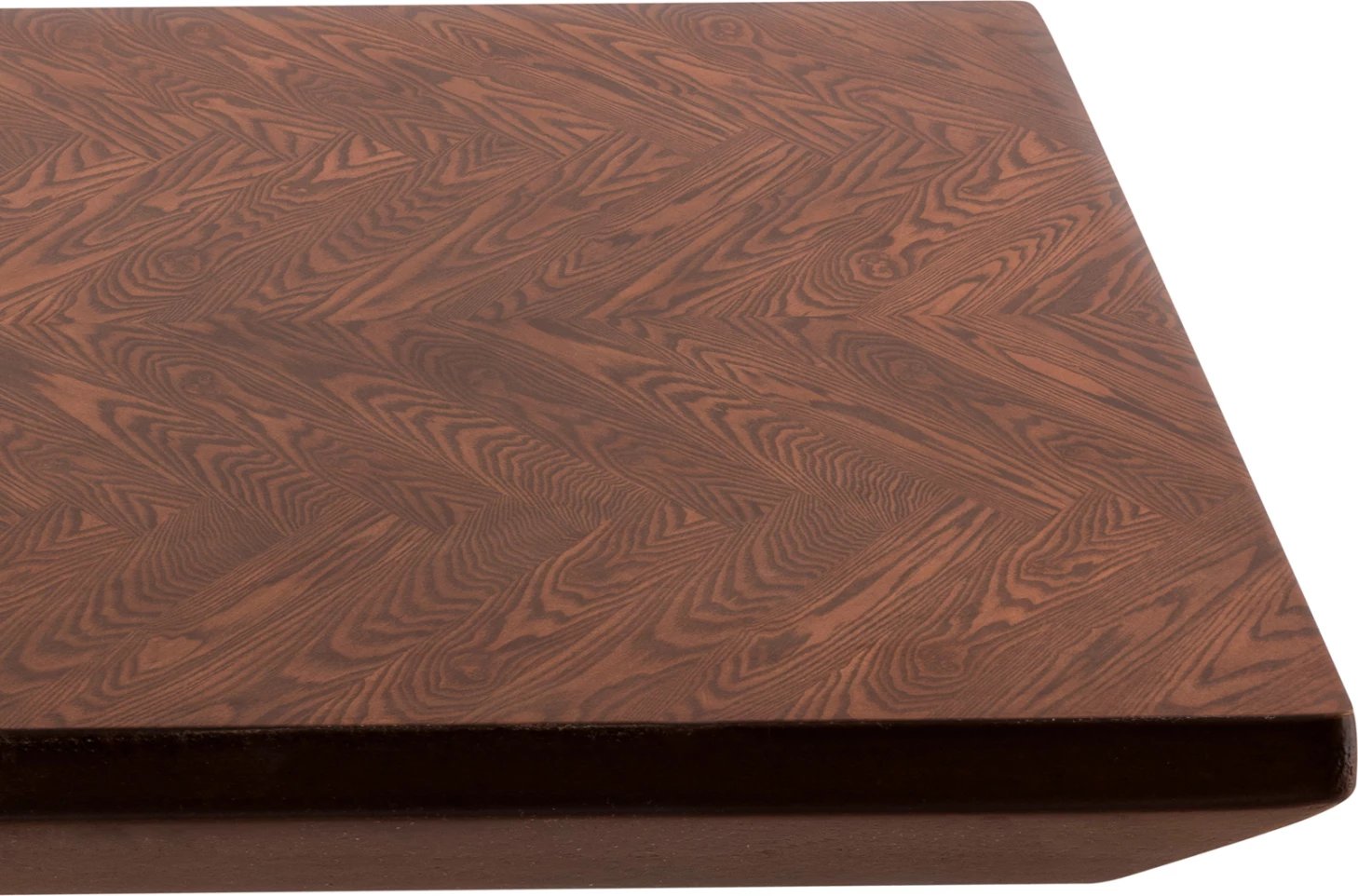 Tavolinë ngrënieje RIMER, MDF me furnir druri frashëri, ngjyrë arre, 220x100x75H cm