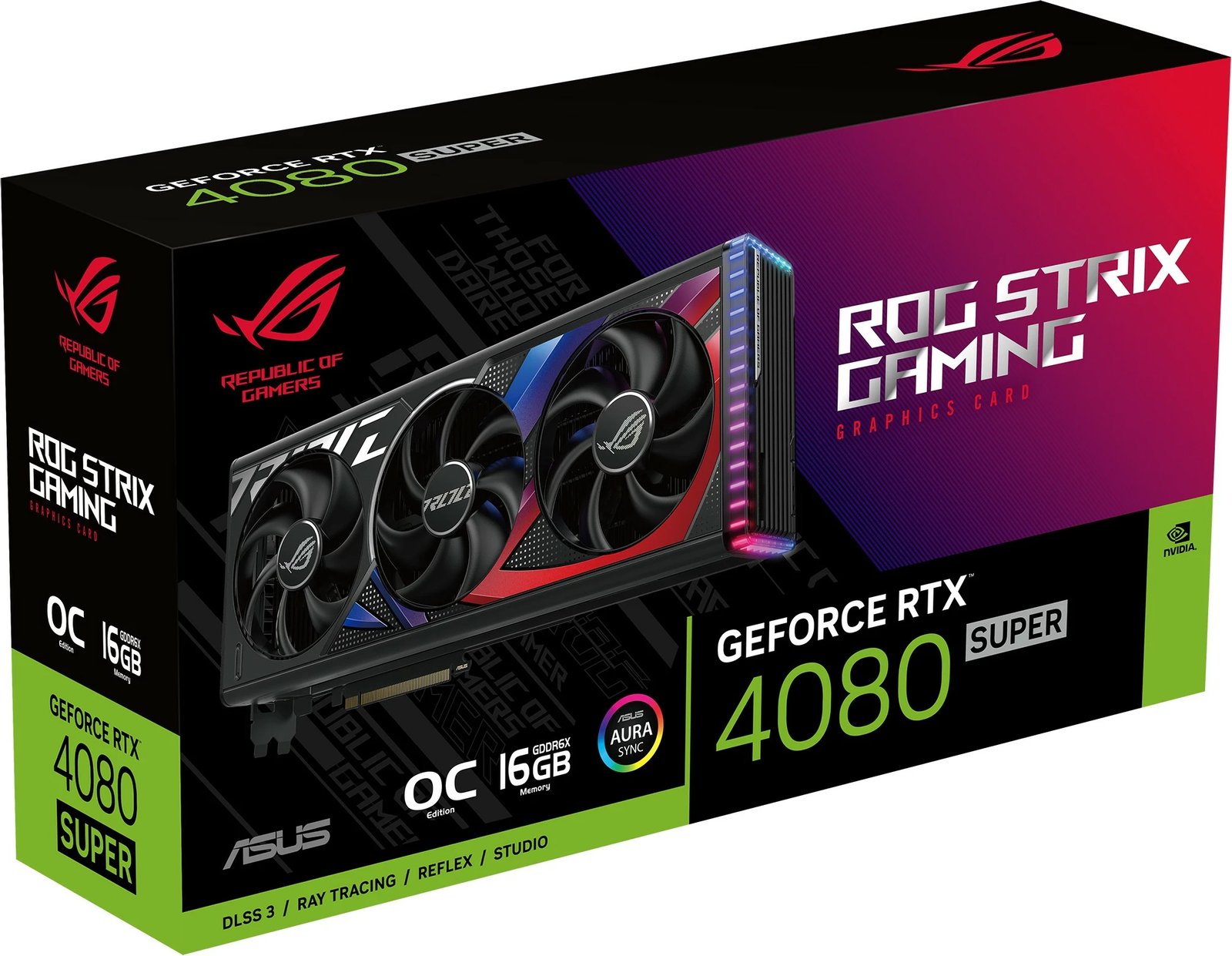 Kartelë grafike ASUS ROG Strix RTX 4080 SUPER, 16 GB, GDDR6X, PCI Express 4.0, Multicolour Kartelë grafike ASUS ROG Strix RTX 4080 SUPER, 16 GB, GDDR6X, PCI Express 4.0, Multicolour