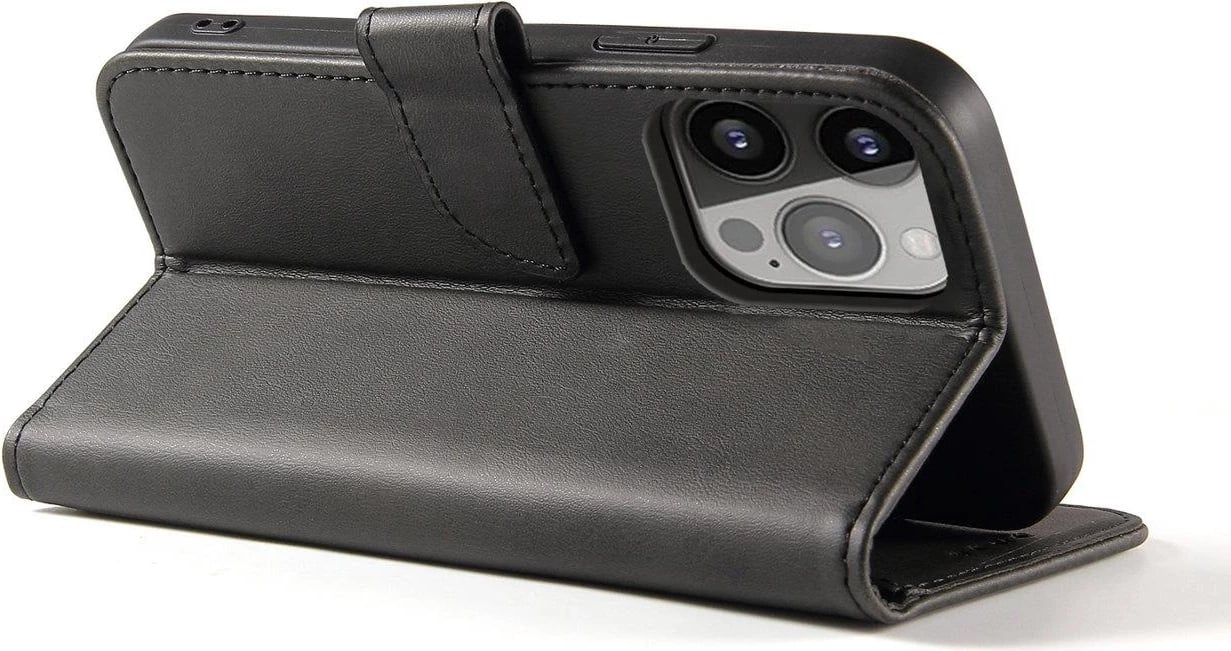 Mbështjellës magnetik me kapak Hurtel për Samsung Galaxy S24 FE, i zi