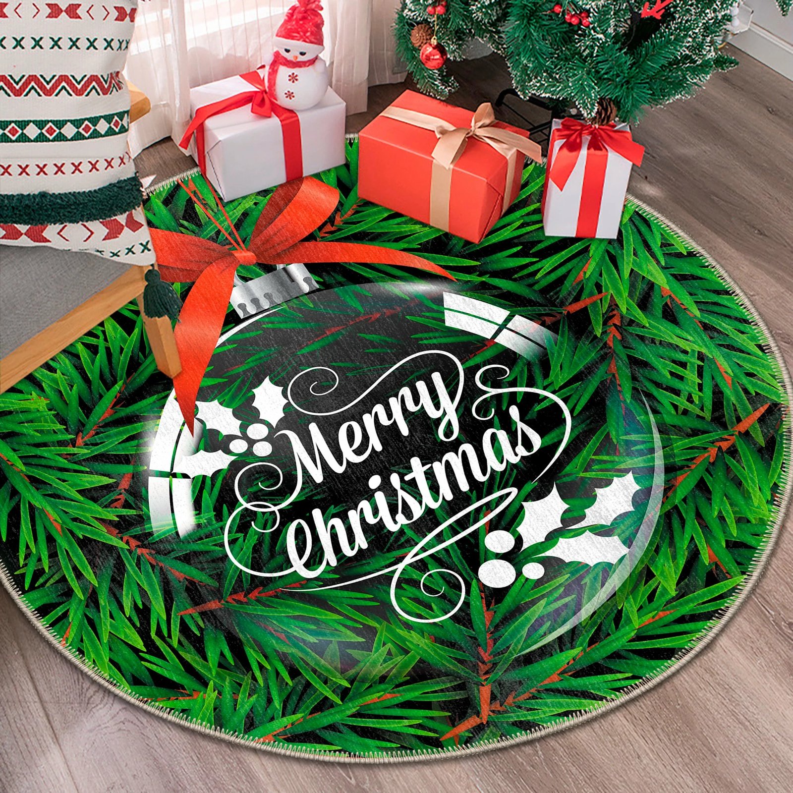 Qilim i rrumbullakët, shumëngjyrësh, 70x70cm, Conceptum Hypnose, Woobtny0338