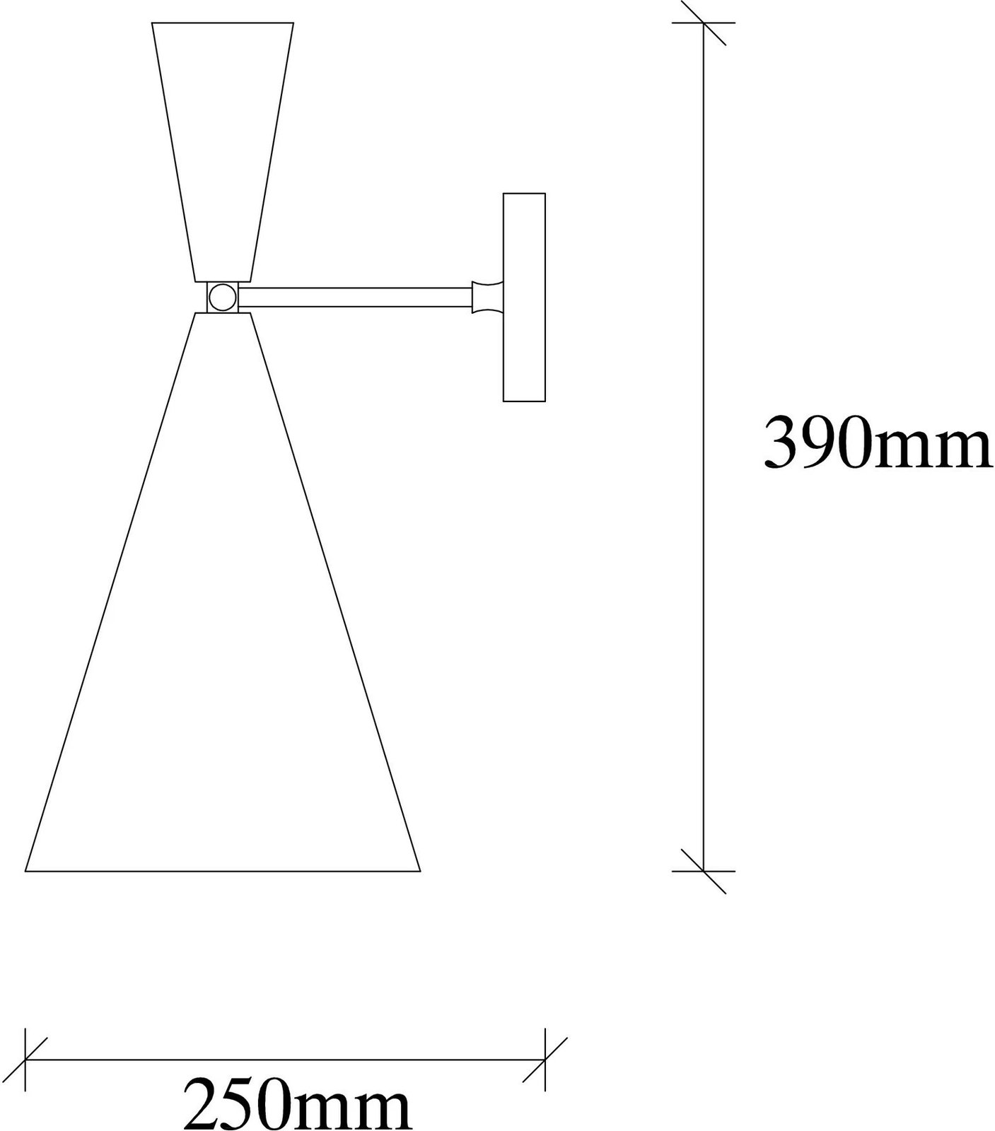 Llambë muri Opviq, Berceste, ngjyrë ari, 19x25cm, lartësi 39cm Llambë muri Opviq, Berceste, ngjyrë ari, 19x25cm, lartësi 39cm