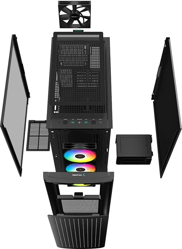Kasë kompjuteri DeepCool CK560, 140mm, e zezë 