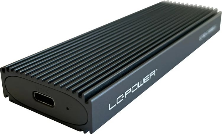 Kasë LC-Power LC-M2-C-NVME-3 për SSD M.2, USB Type-C, e zezë