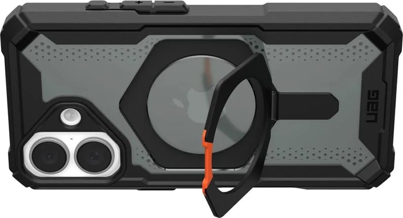 Mbështjellës Urban Armor Gear Plasma XTE për celular, për Apple, 6.1", TPU, zi-portokalli