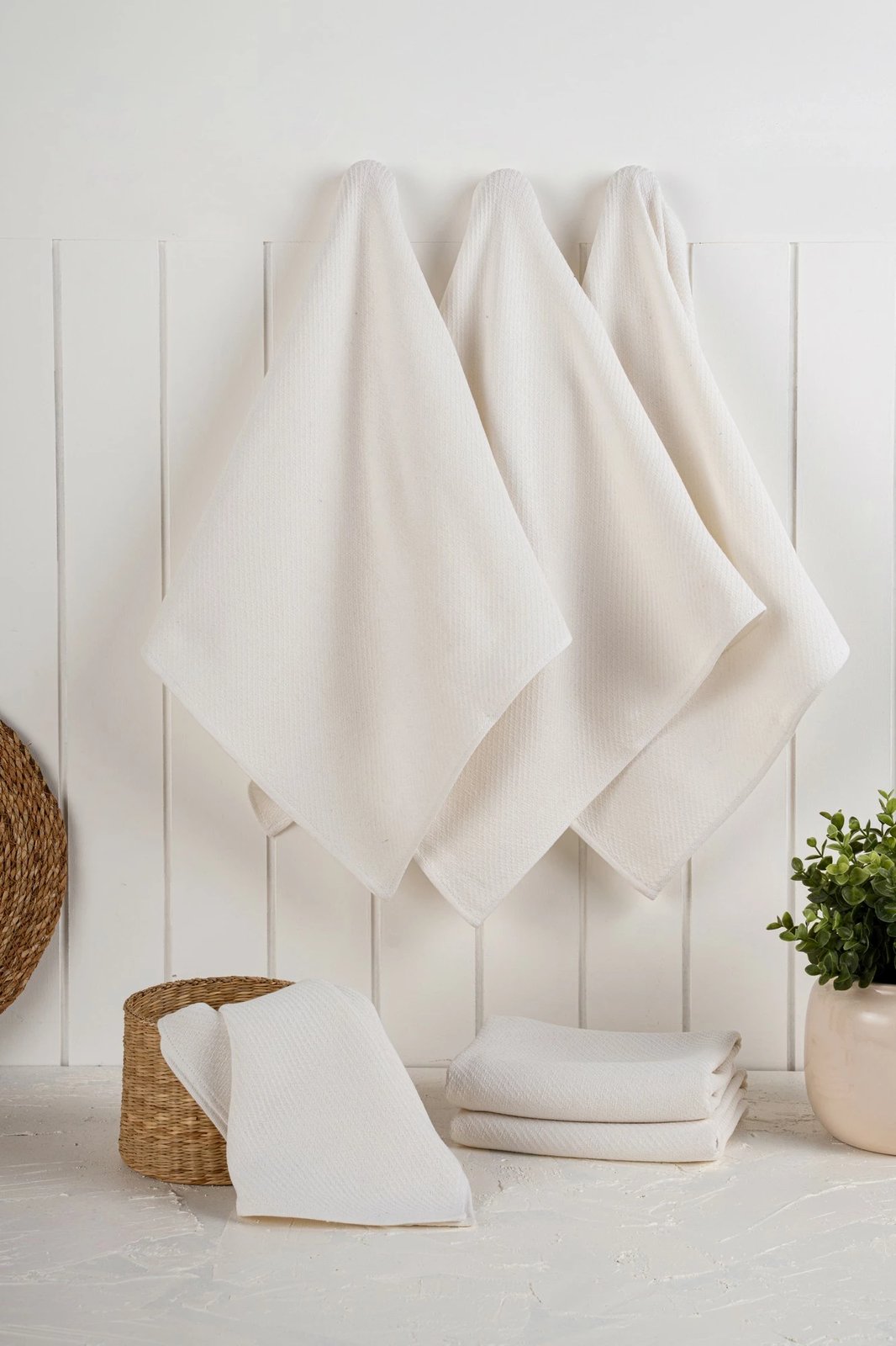 Set peshqirësh kuzhine (6 copë), Hermia, Eloise, ngjyrë ecru