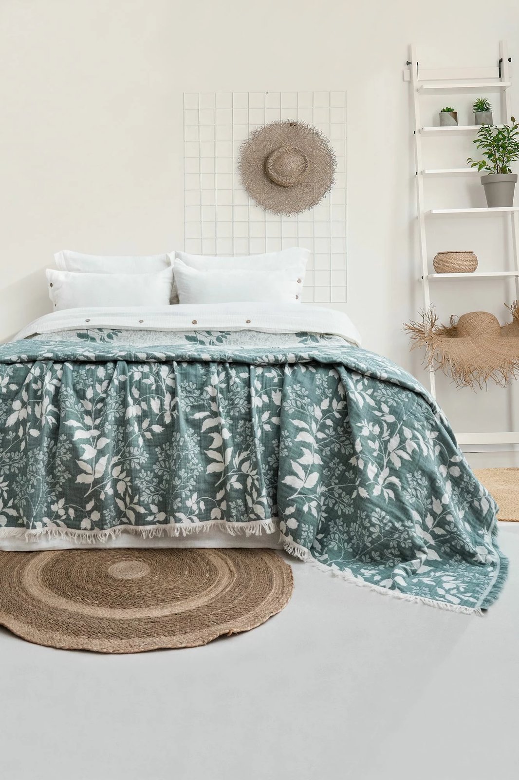 Set mbulesë dysheku dopio, L'essentiel Amore, ngjyrë e gjelbër