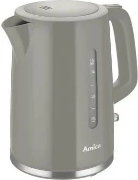 Ibrik elektrik Amica KF1013, 1.7L, Plastikë, Gri