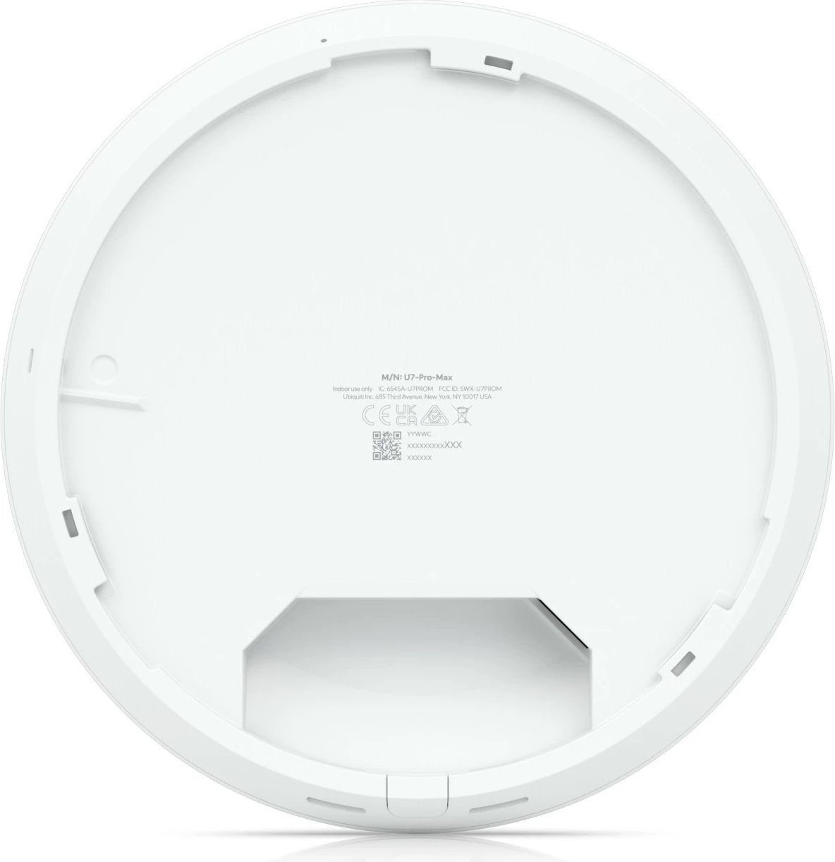 Access Point Ubiquiti U7 Pro Max, 5700 Mbit/s, 2.4 GHz, 5 GHz, 6 GHz, e bardhë