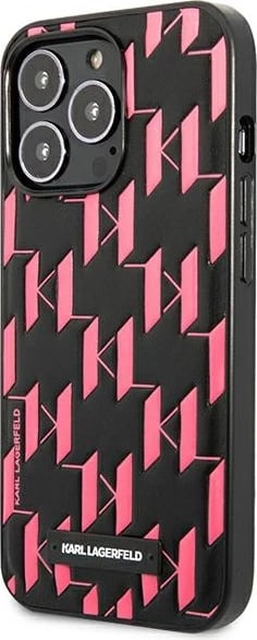 Mbështjellës Karl Lagerfeld Monogram Plaque për iPhone 13 Pro/13, 6.1", Rozë