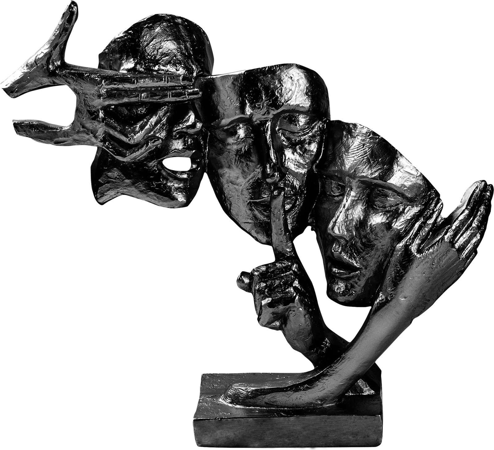 Objekt dekorativ Evila Originals, Yak-034-C, ngjyrë e zezë