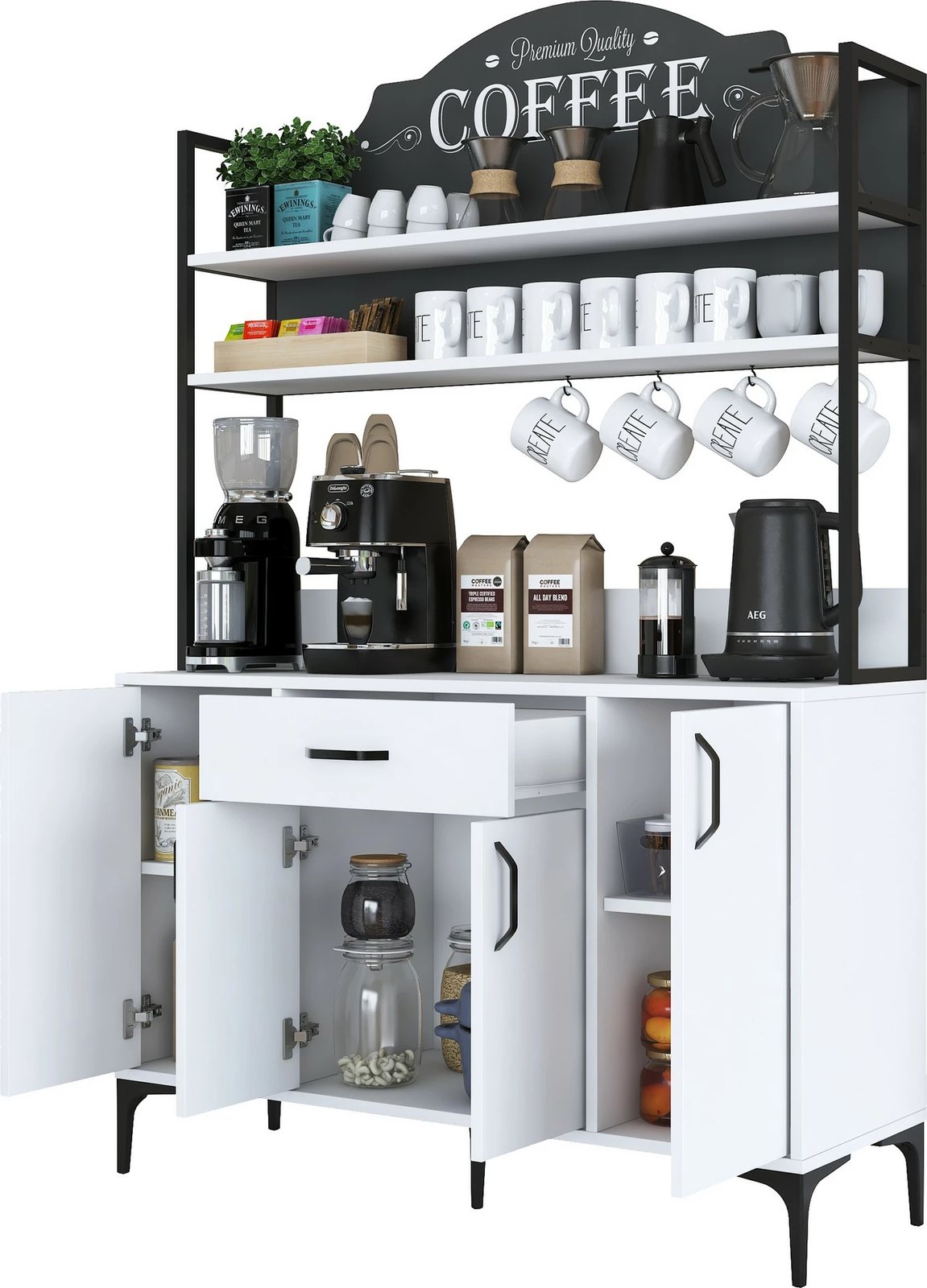 Dollap multifunksional, i bardhë, JE130 - 2987