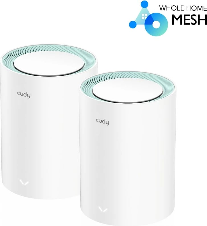 Sistem Wi-Fi Mesh Cudy M1300, 2-pack, AC1200, i bardhë