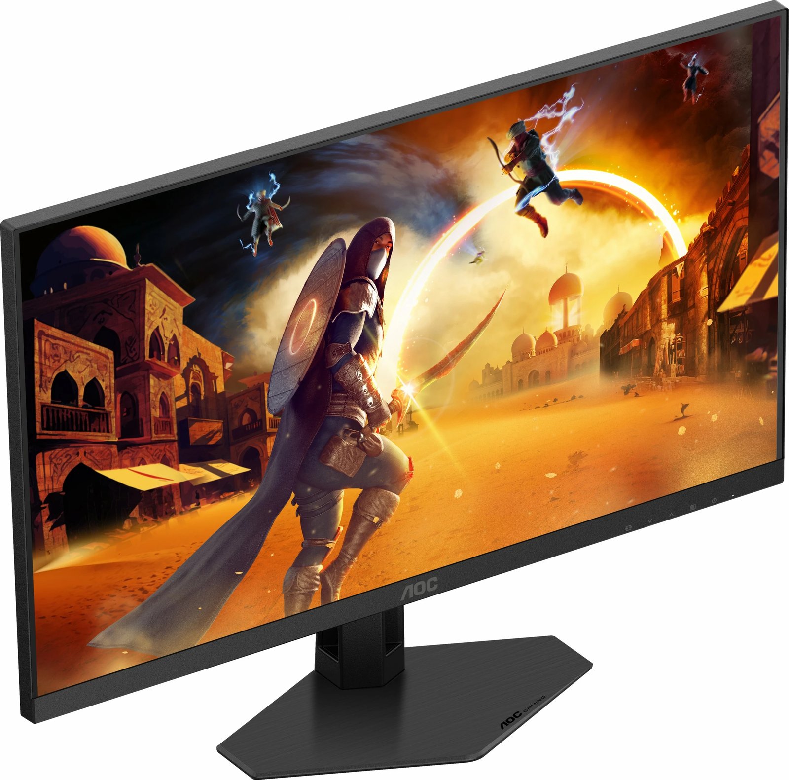 Monitor gaming AOC Q24G4RE 23.8 inç, IPS, QHD, 180Hz, e zezë-kuqe