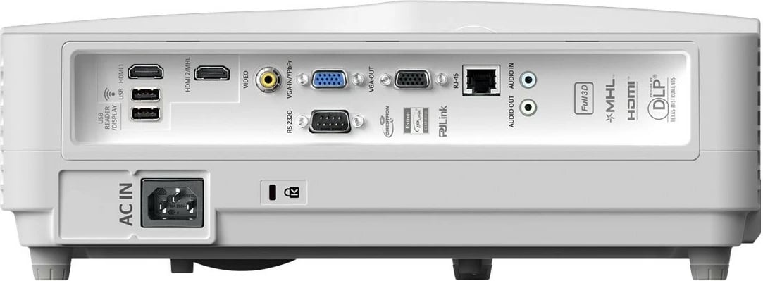 Projektor Optoma W340UST, 4000 ANSI lumens, DLP, WXGA, ultra short throw