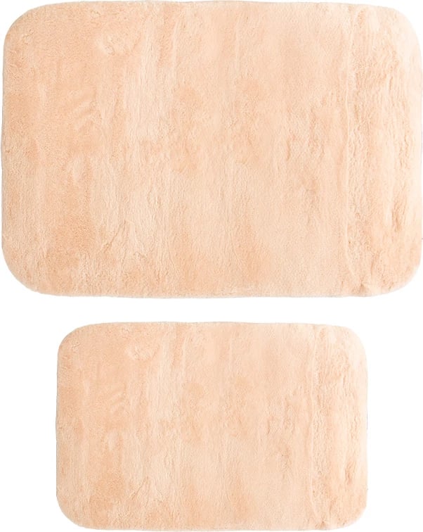 Set tepih banjo PWC-0055 2 copë mikrofibër rozë 90x60cm