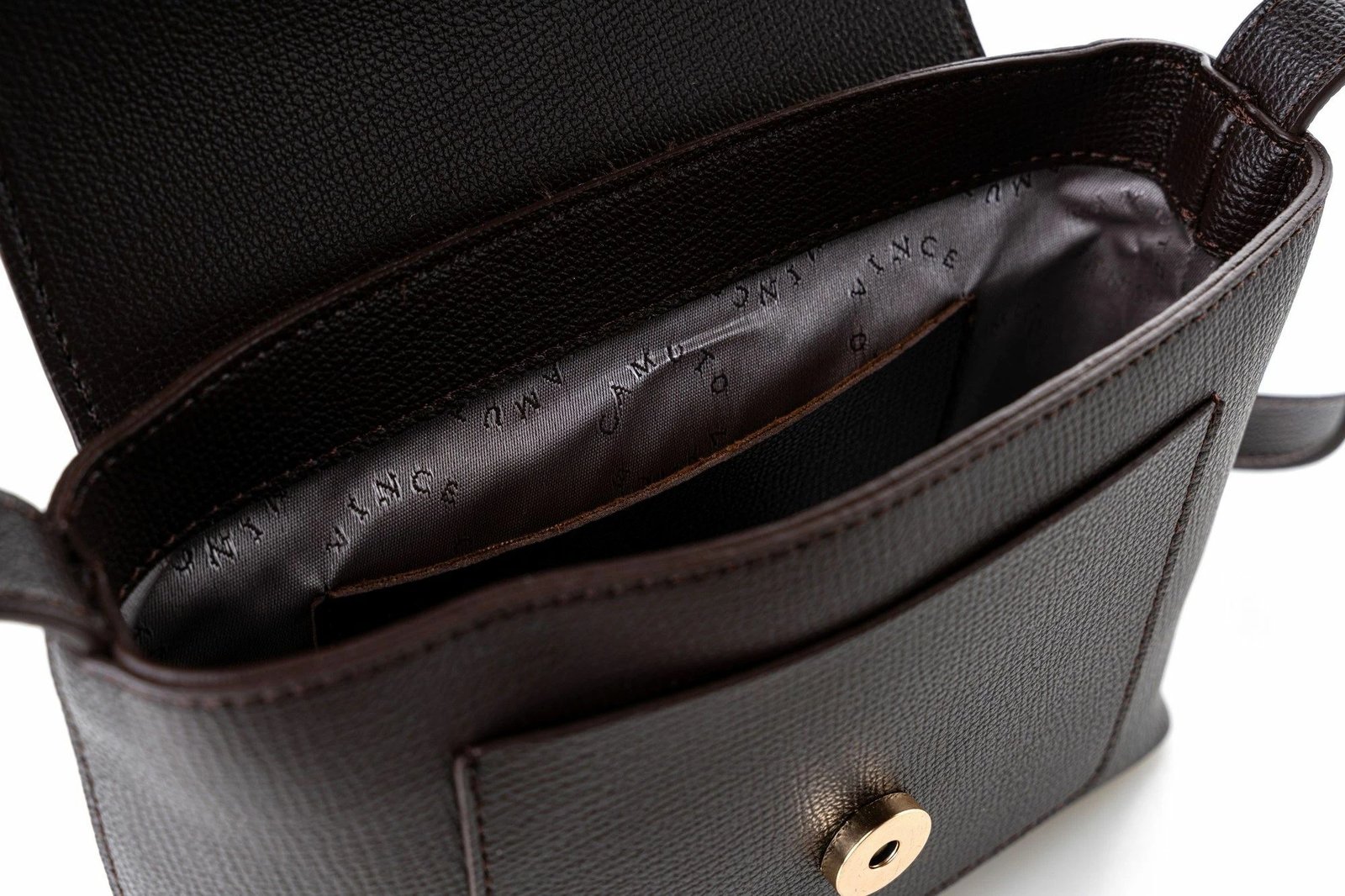 Çantë crossbody Vince Camuto, Matera, kafe me monogram