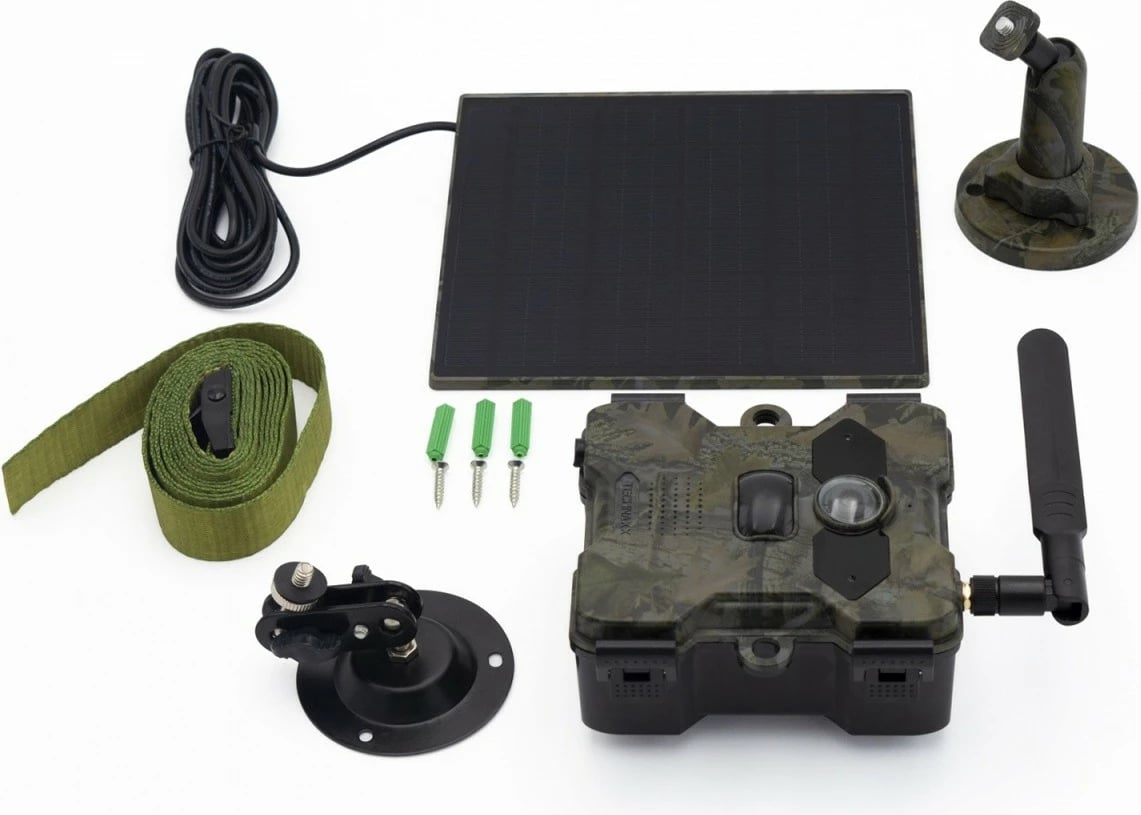 Kamerë vëzhgimi Technaxx TX-189 me panel diellor, 4G, 2560x1440, IP66, e zezë, set Kamerë vëzhgimi Technaxx TX-189 me panel diellor, 4G, 2560x1440, IP66, e zezë, set