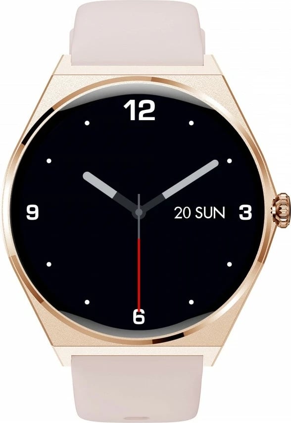 Smartwatch EcoWatch EW05 GOLD, 1.43'' AMOLED, Bluetooth, rripa silikon & metal, Ari