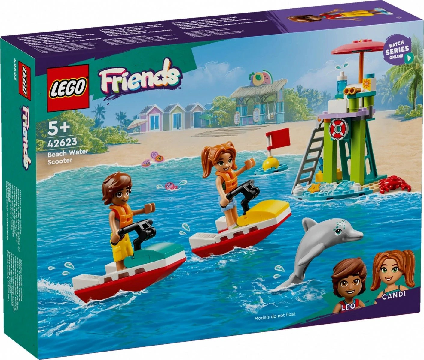 Set LEGO Friends 42623 Beach Water Scooter, 84 pjesë, për fëmijë Set LEGO Friends 42623 Beach Water Scooter, 84 pjesë, për fëmijë