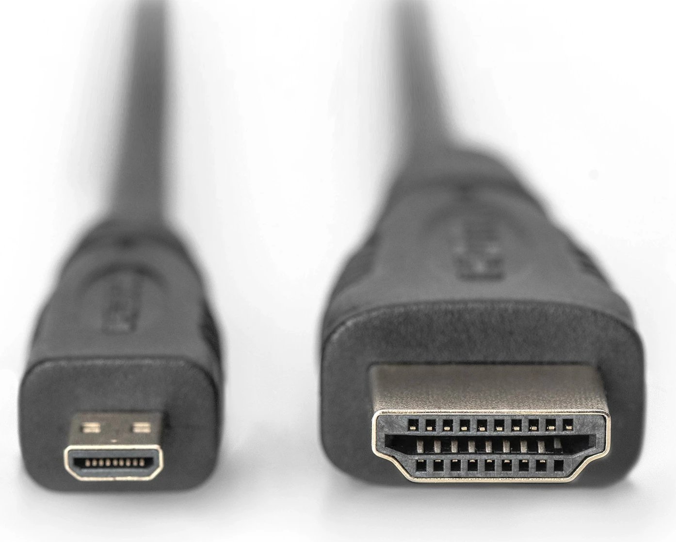 Kabllo HDMI Digitus High Speed 1m, Type D (Micro) në Type A (Standard), 4K, 3D, e zezë