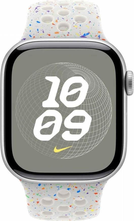 Rrip sportiv Nike për Apple Watch, 42 mm, M/L, Pure Platinum