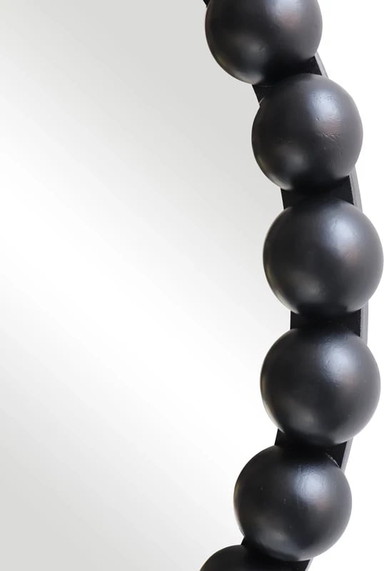 Pasqyrë muri Specio, dru i zi, Φ60x4.5cm