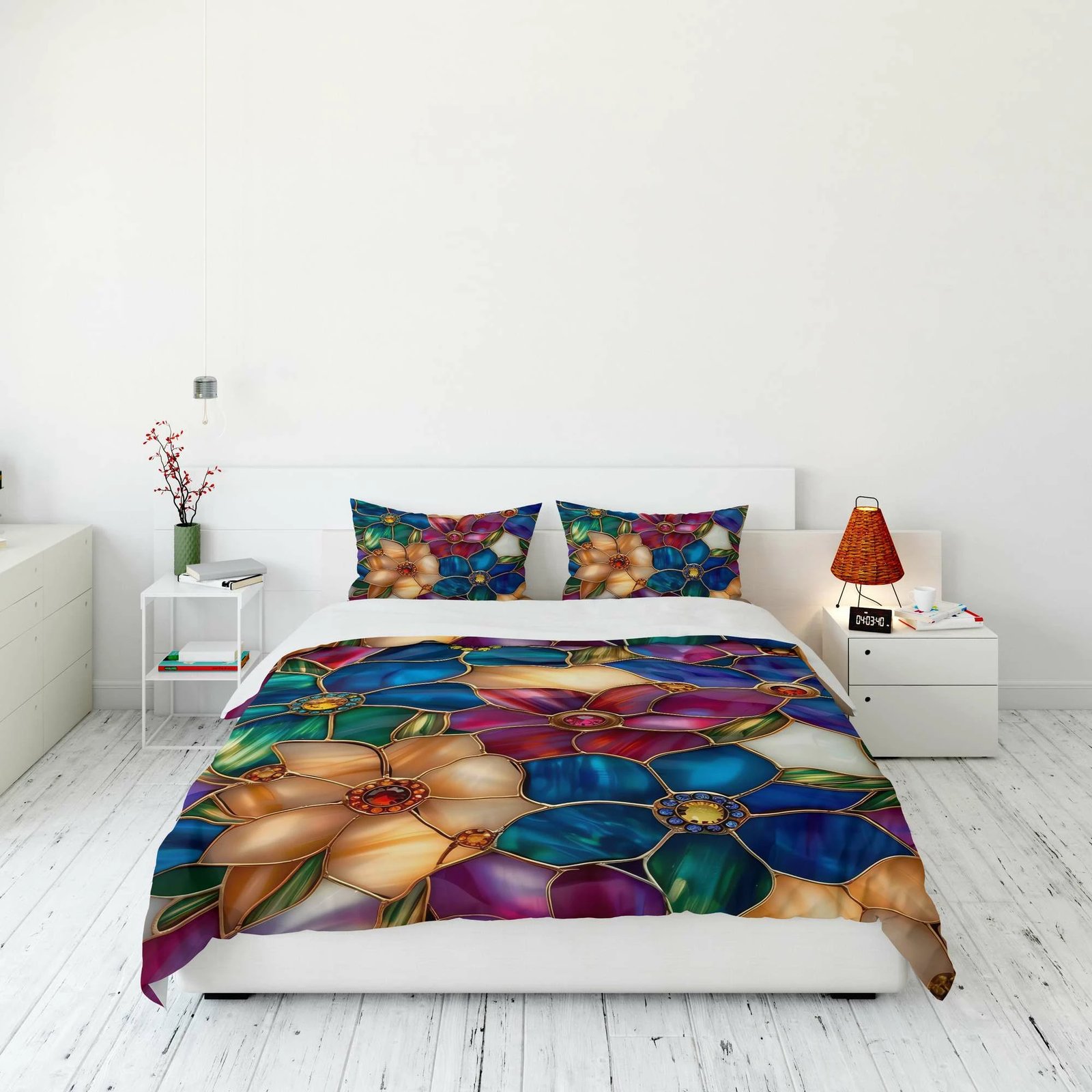 Set mbulesë për jorgan dopio, L'essentiel, shumëngjyrësh, FLW_DVT25-33