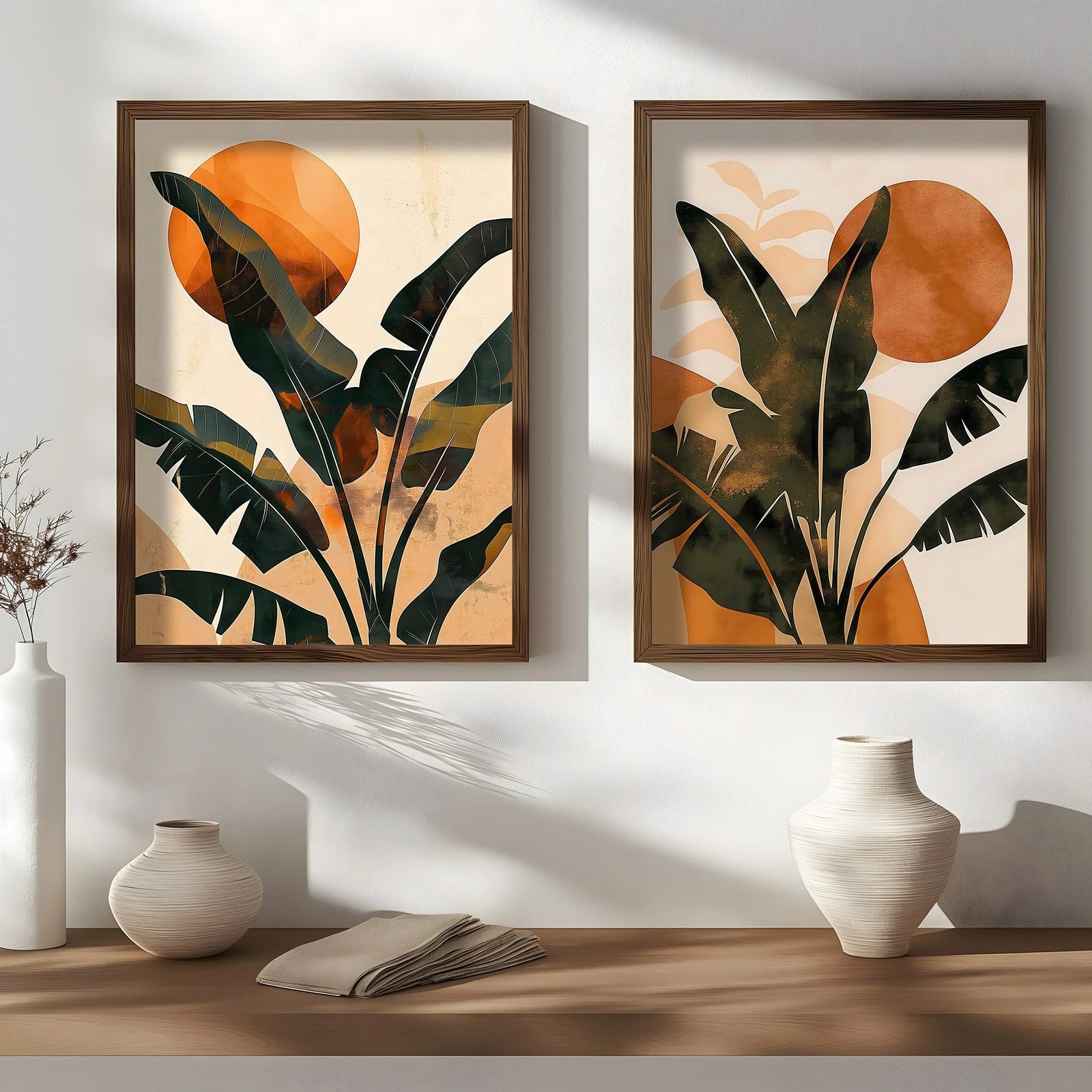 Pikturë dekorative me kornizë MDF (2 copë), Wallity, HUM105