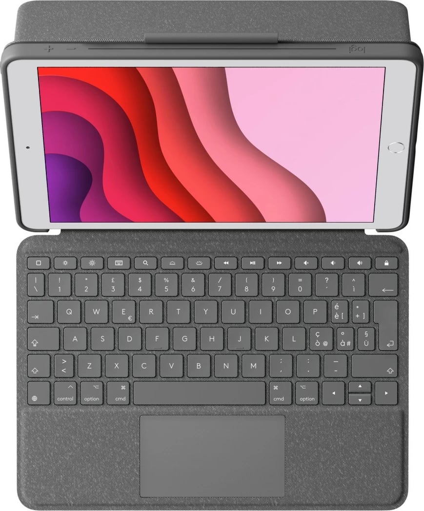 Tastierë me touchpad Logitech Combo Touch për iPad 7th gen, QWERTY italiane, grafit