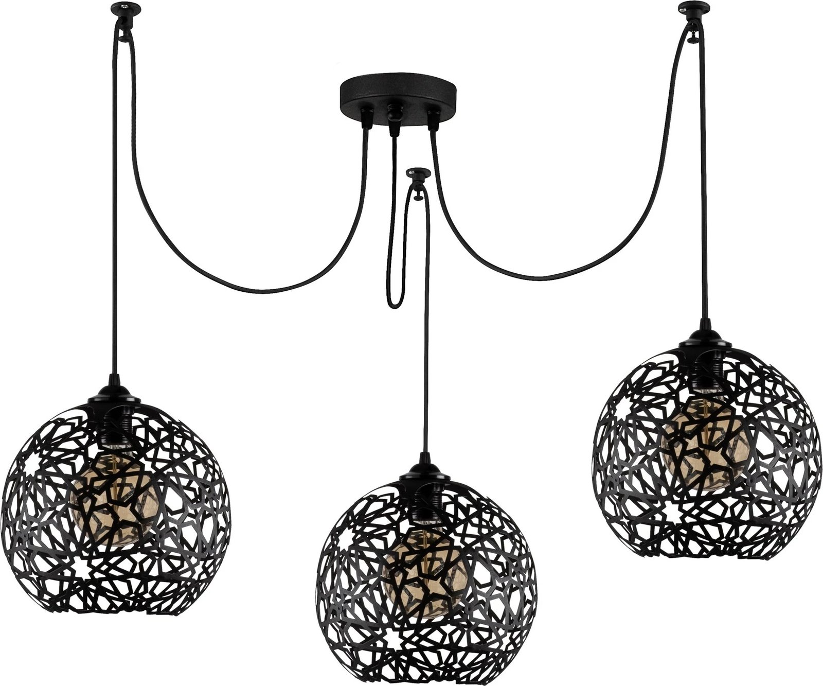 Llambë tavani Opviq Fellini MR-897, ngjyrë e zezë