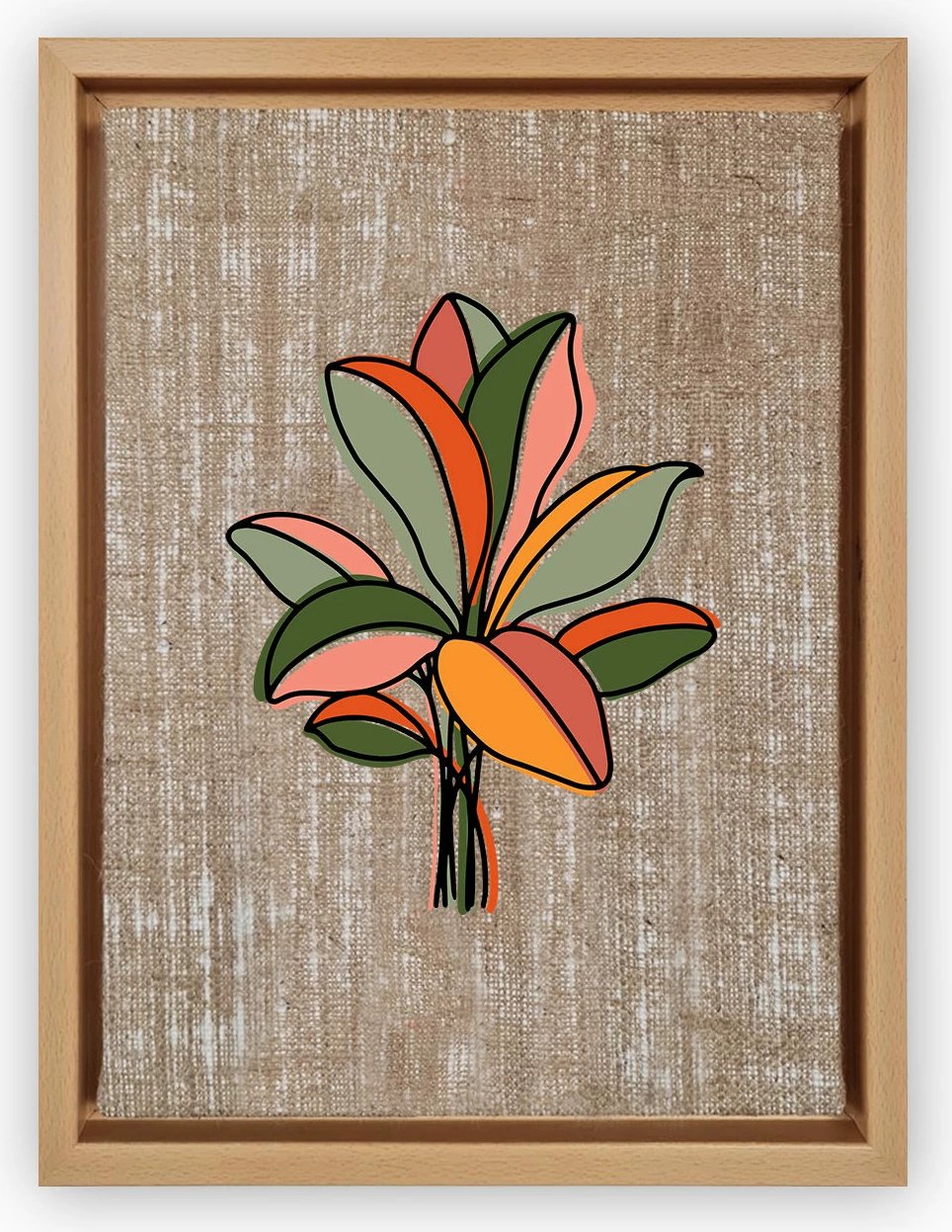 Pikturë dekorative në kanavacë, shumëngjyrëshe, Wallity, LNJ119377806773 - 4666, 46x66cm