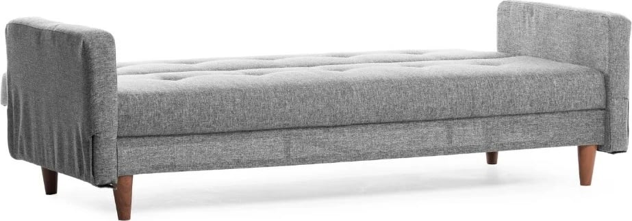 Divan-krevat treshe, ngjyrë gri e çelët, Hiko