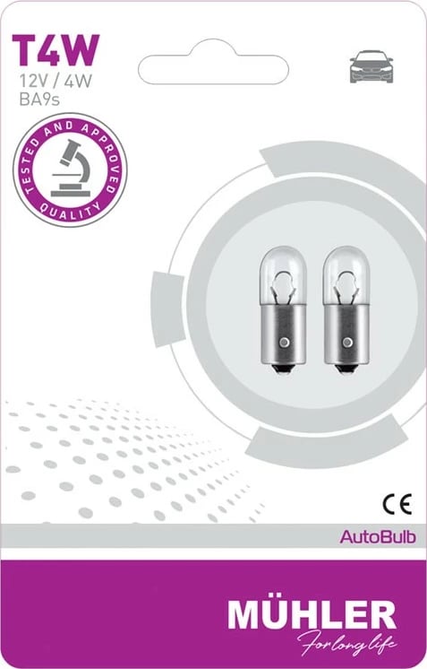 Lampa 12v 4w Ba9s Blister Muhler