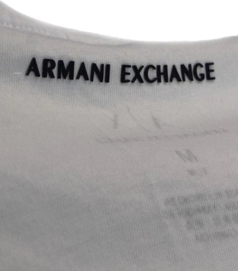 Maicë për meshkuj Armani Exchange, e bardhë 