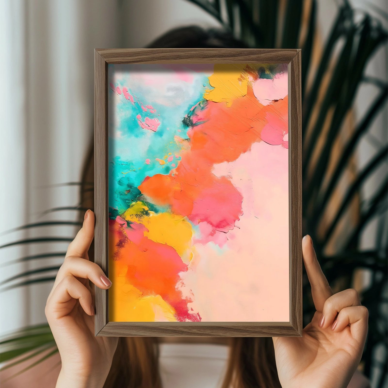 Pikturë dekorative me kornizë MDF, shumëngjyrëshe, Wallity GE173-L