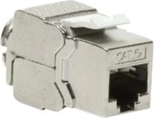 Keystone jack LogiLink NK4003, RJ-45, 6a, Silver