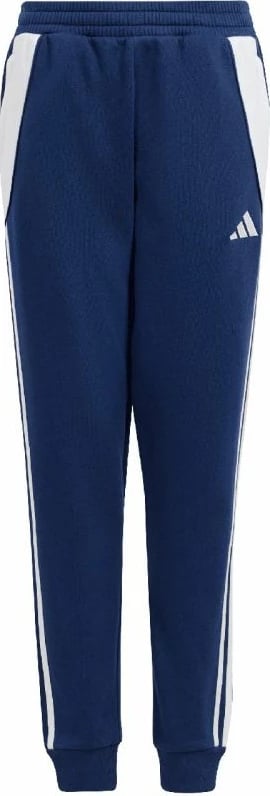 Pantallona sportive për fëmijë adidas Tiro 24, të bardha dhe blu marine