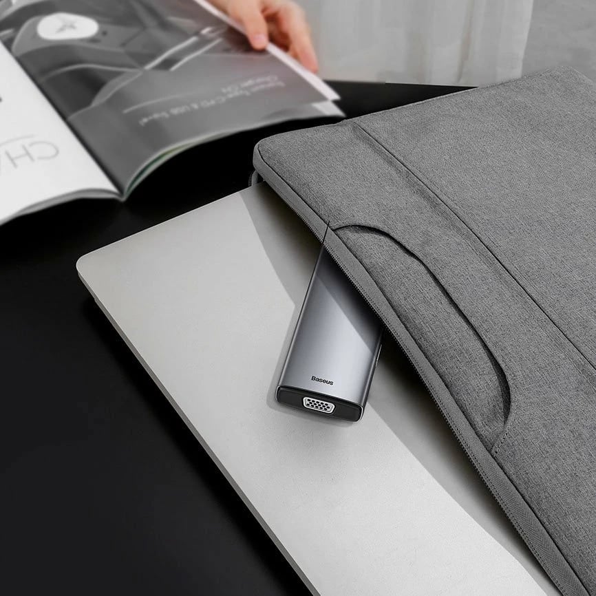 Kasë Baseus Metal Gleam 11in1, USB Type-C HUB, CAHUB-CT0G, Gri