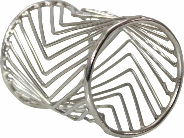 Unazë për peceta AZUR, alumin, ngjyrë argjendi, 5x5x3 cm