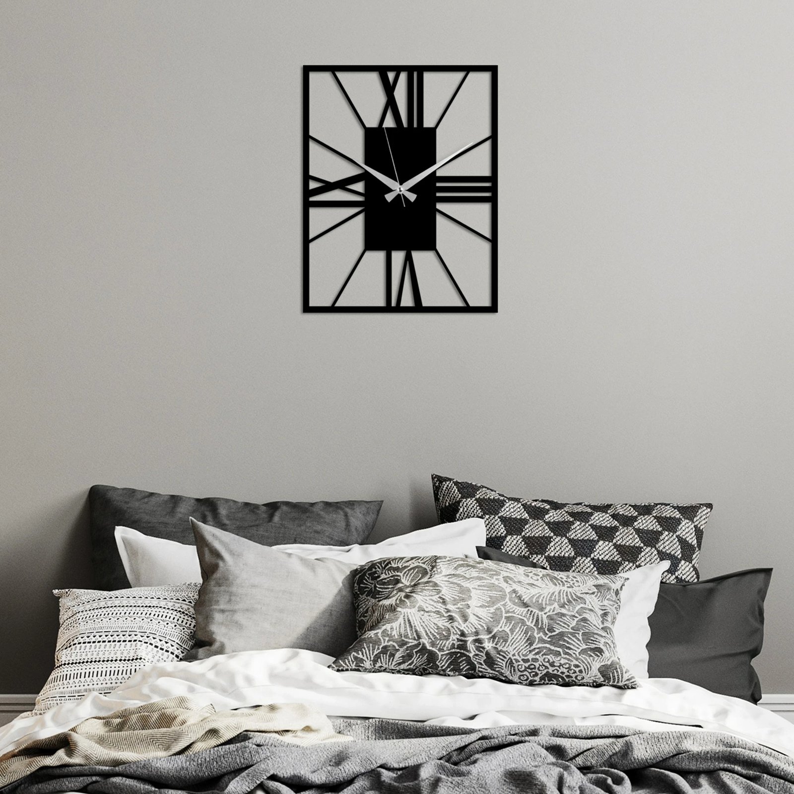 Orë muri dekorative prej metali, Wallity, pa vija