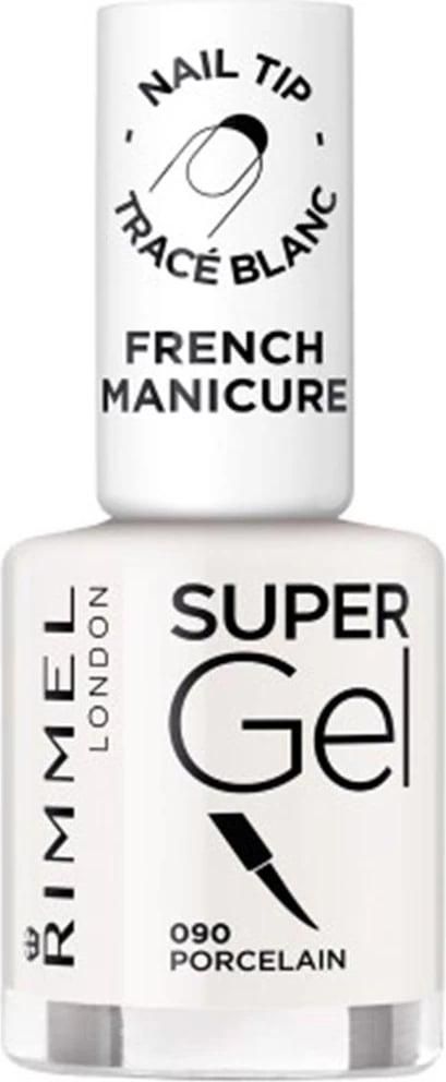 Llak për thonj Rimmel London Super Gel French Manicure 090 Porcelain unisex
